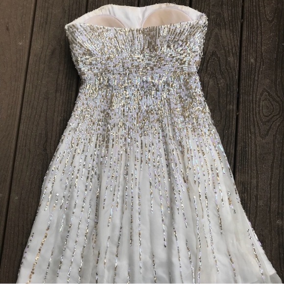 Sherri Hill Sequin Mini Dress Evening Prom Formal - Picture 5 of 8